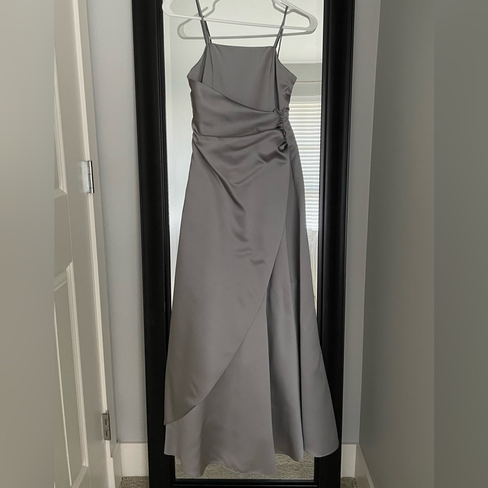 grey bridesmaid dresses